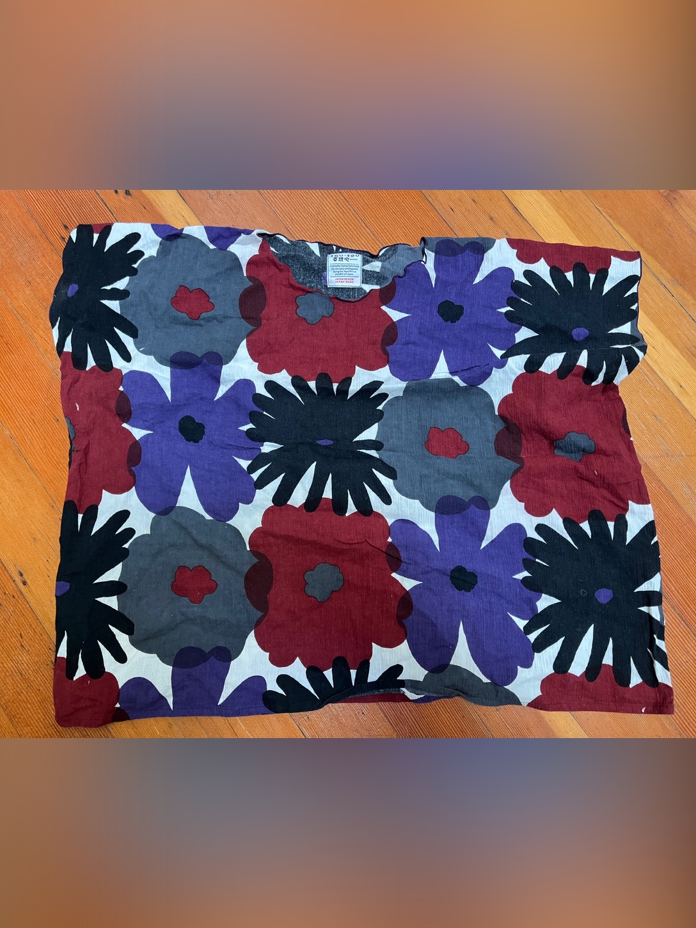 Sou sou Japan square shirt flower print